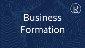Raich Law PLLC graphic: Business Formation