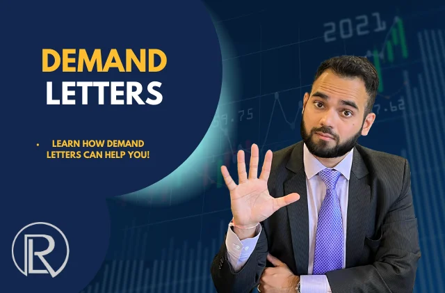 Raich Law PLLC graphic: Demand Letters. Learn how demand letters can help you