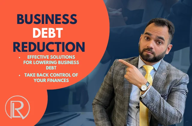 Raich Law PLLC graphic: Business Debt Reduction. Effective solutions for lowering business debt