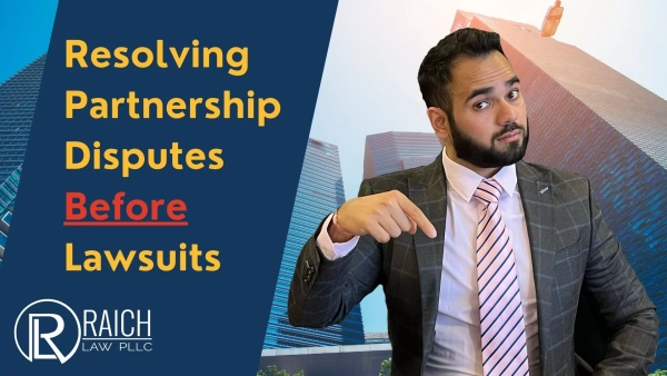 Raich Law PLLC graphic: Resolving Partnership Disputes Before Lawsuits