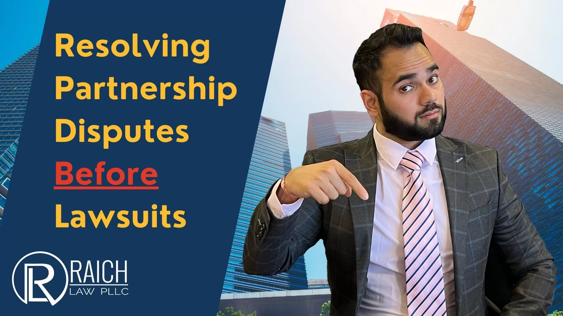 Raich Law PLLC graphic: Resolving Partnership Disputes Before Lawsuits